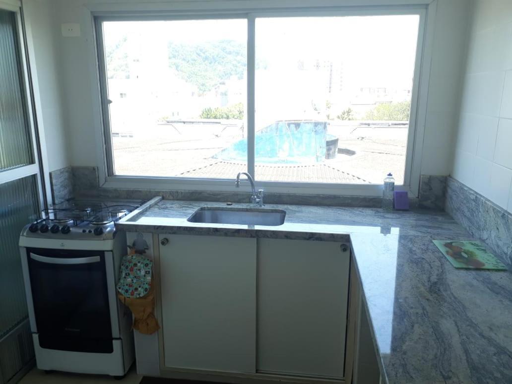 Cobertura Com Area Externa Com Vista Para O Mar Na Melhor Praia Do Guaruja Tombo Esterno foto